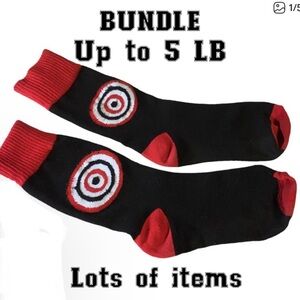 Archery Target Socks Red & Black OSFM ALMOST Capt.  America